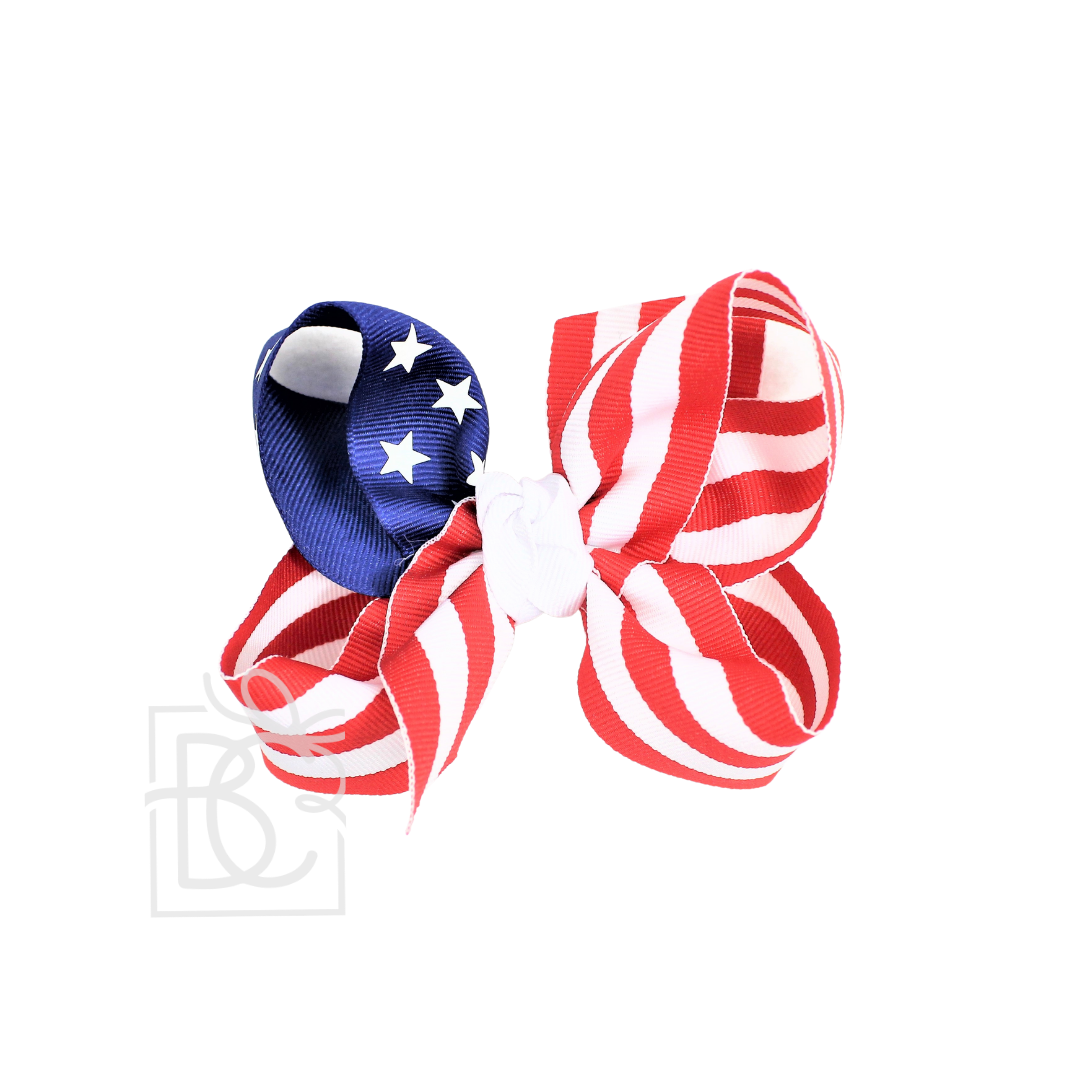 STARS AND STRIPES GROSGRAIN BOW
