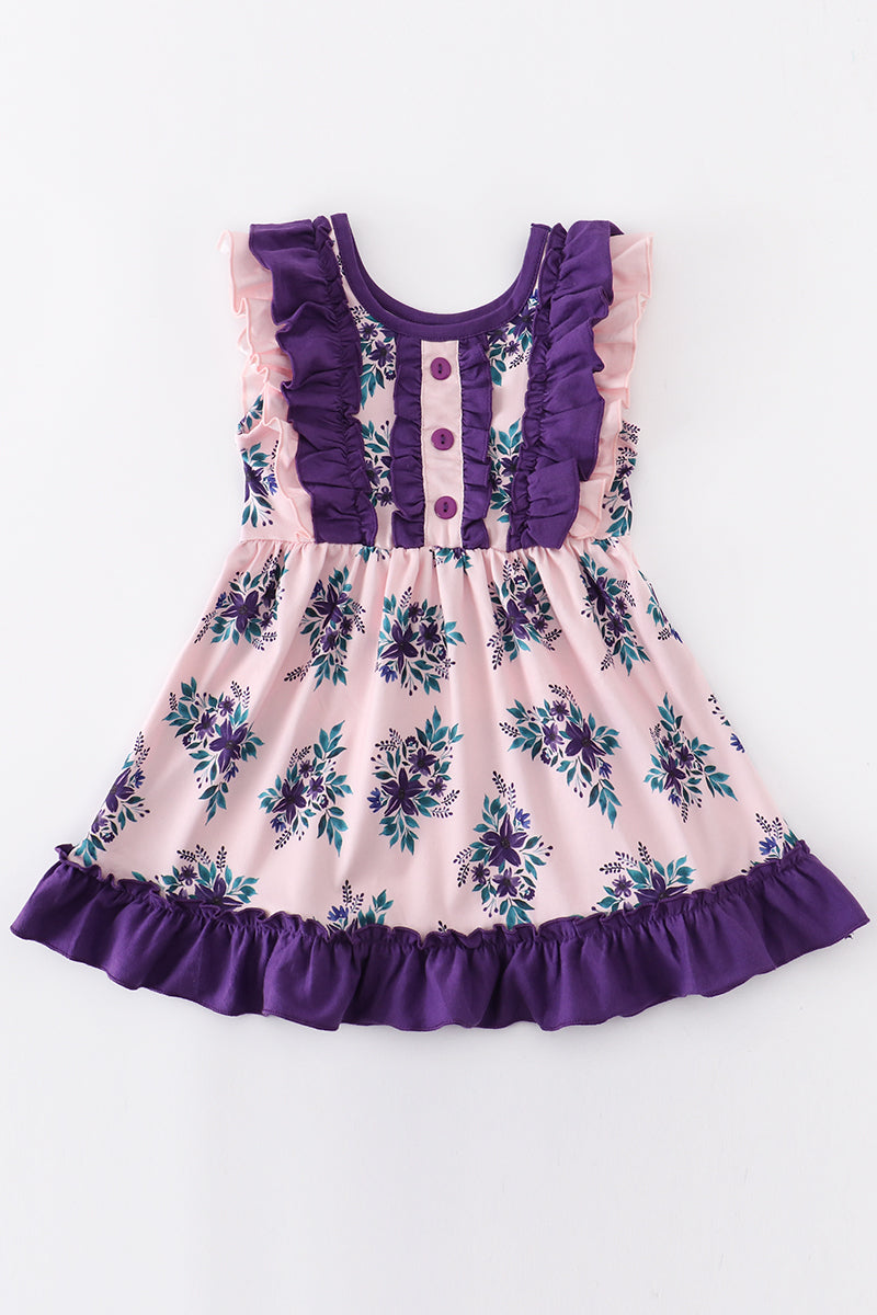 Viola Floral Ruffle Dress