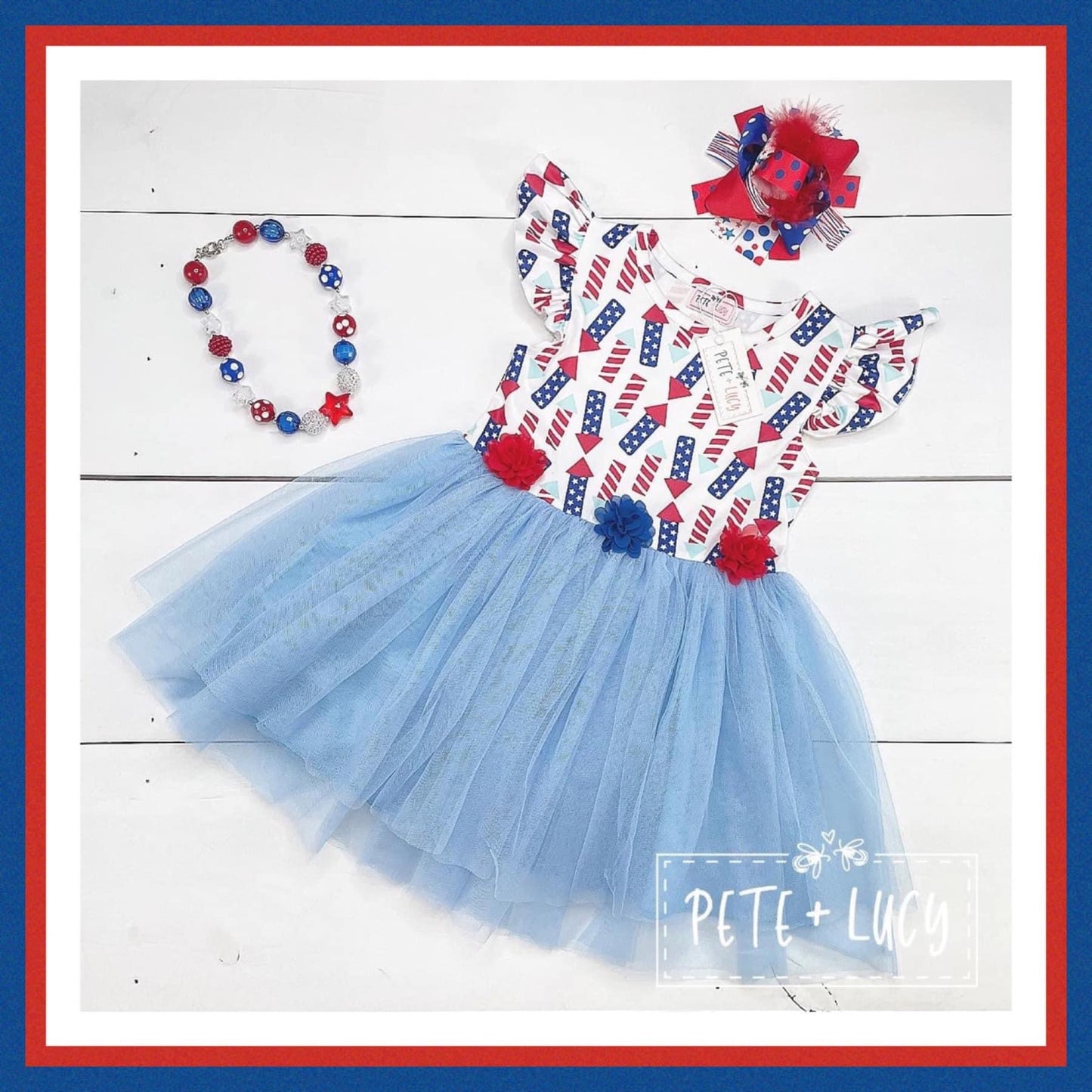 Sparkle on the 4th - Girls Dress